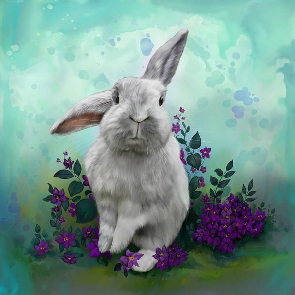 Handgemaltes Haustierportrait auf Premium Kuschelkissen im Naturalistischen Stil