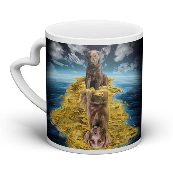 Handgemaltes Haustierportrait auf hochwertiger Tasse im Double Stil