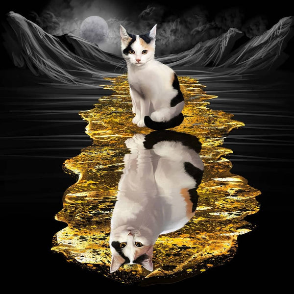 Handgemaltes Haustierportrait auf Premium Kuschelkissen im Double Stil