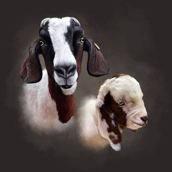 Handgemaltes Haustierportrait als Digitale Datei im Realistischen Stil