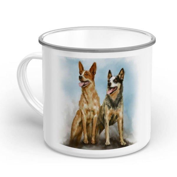 Handgemaltes Haustierportrait auf hochwertiger Tasse im Wasserfarben Stil