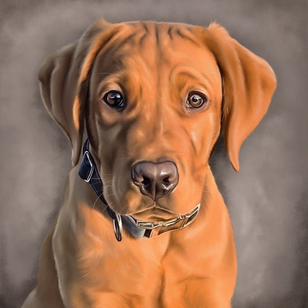 Handgemaltes Haustierportrait auf Acrylglas im Realistischen Stil
